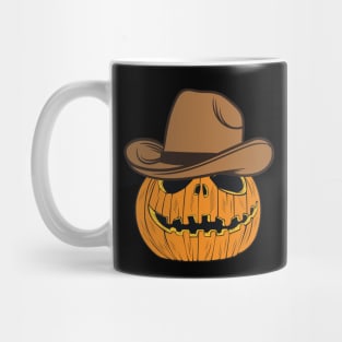 Halloween Cowboy Jack O Lantern Mug